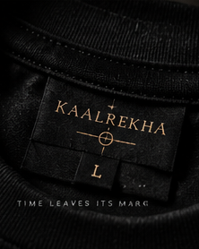 KALREKHA neck label inside the tee